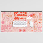 Girls Support Girls Desk Mat Gallery Image 1