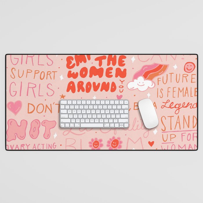 Girls Support Girls Desk Mat Gallery Image 1