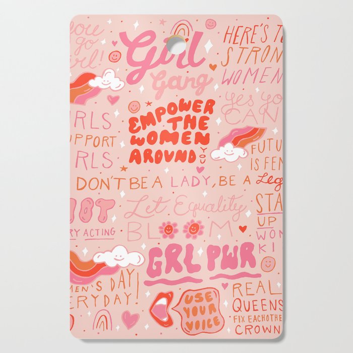 Girls Support Girls Cutting Board Gallery Image 1