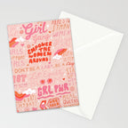Girls Support Girls Stationery Card Gallery Image 2