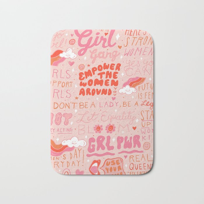 Girls Support Girls Bath Mat Gallery Image 1