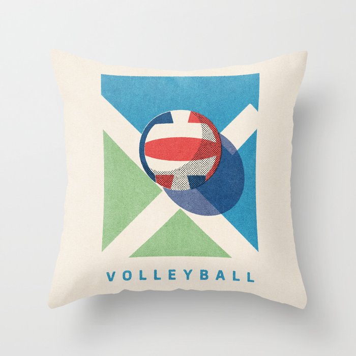 BALLS - Volleyball - Summer Games Throw Pillow Gallery Image 6