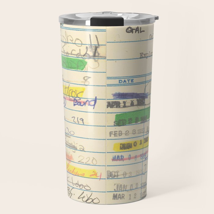Library Card 3503 Exploring the Moon Travel Mug Gallery Image 1