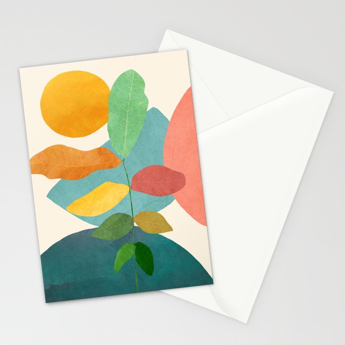 Colorful Branching Out 18 Stationery Card Gallery Image 2