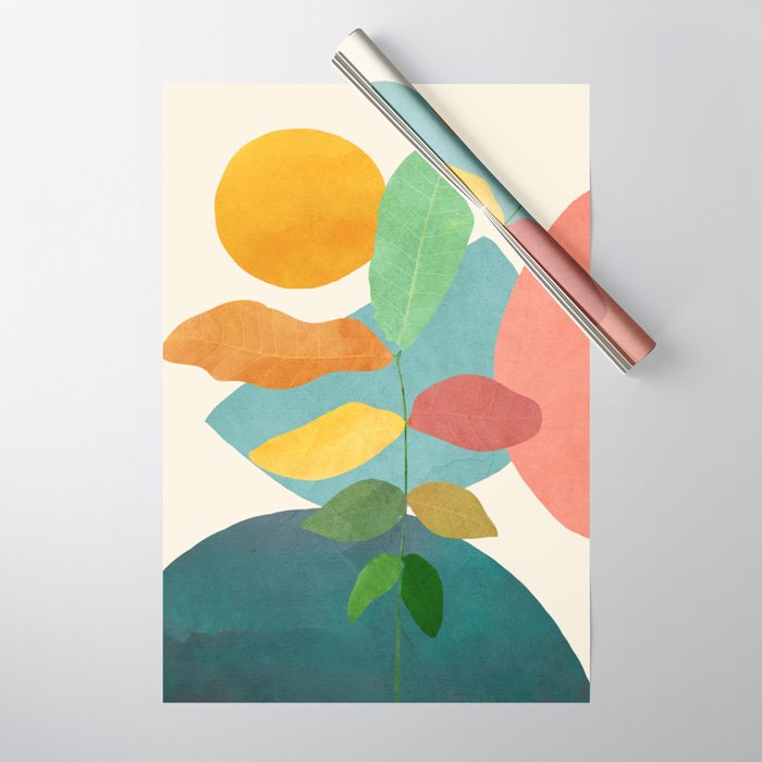 Colorful Branching Out 18 Wrapping Paper Gallery Image 1