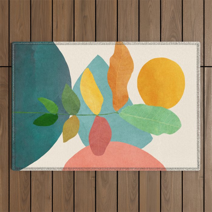 Colorful Branching Out 18 Outdoor Rug Gallery Image 1