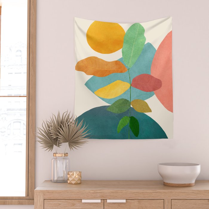 Colorful Branching Out 18 Wall Tapestry Gallery Image 2