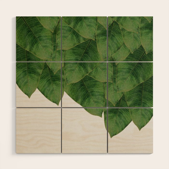 Banana Leaf III Wood Wall Art Gallery Image 1