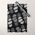 Pineapples (Dark/Sliced) Wrapping Paper Gallery Image 1