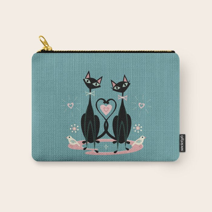 Vintage Kitty Love ©studioxtine Carry All Pouch Gallery Image 1