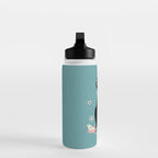 Vintage Kitty Love ©studioxtine Water Bottle Gallery Image 3