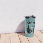 Vintage Kitty Love ©studioxtine Travel Mug Gallery Image 4