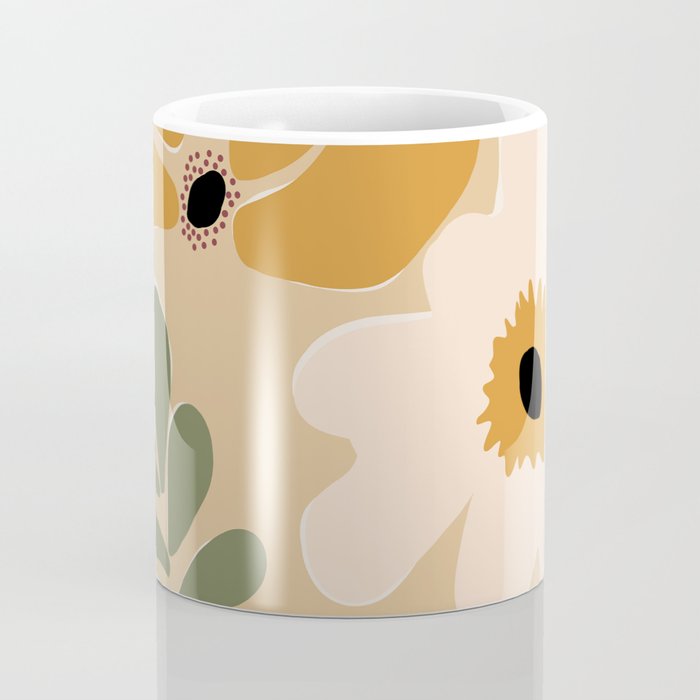 columbian old retro floral art print  Coffee Mug Gallery Image 4