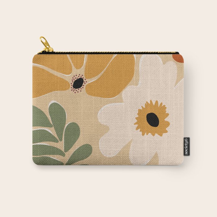 columbian old retro floral art print  Carry All Pouch Gallery Image 1