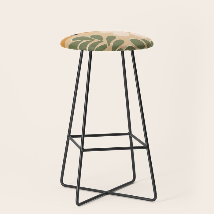 columbian old retro floral art print  Stool Gallery Image 1