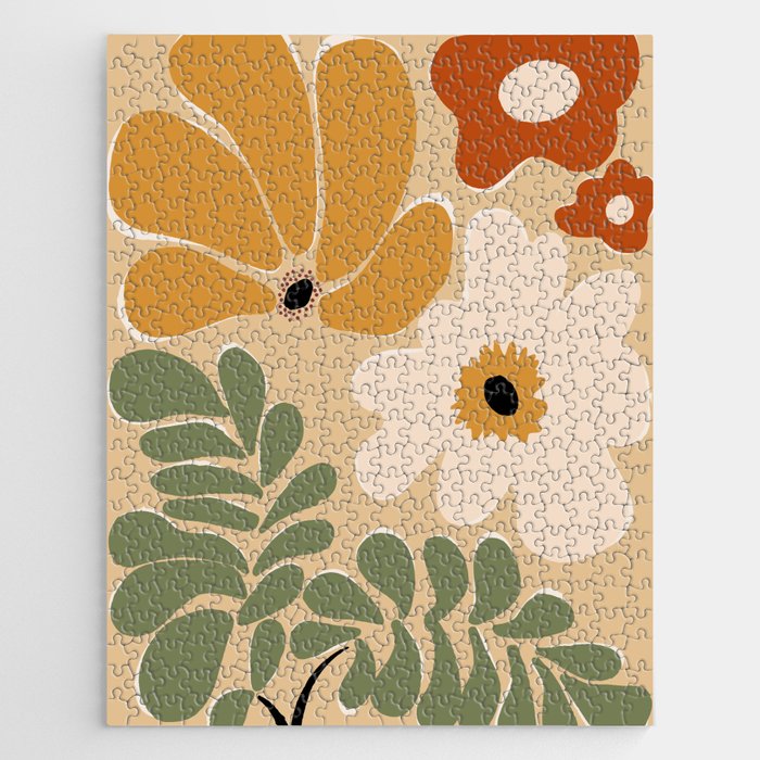 columbian old retro floral art print  Jigsaw Puzzle Gallery Image 1