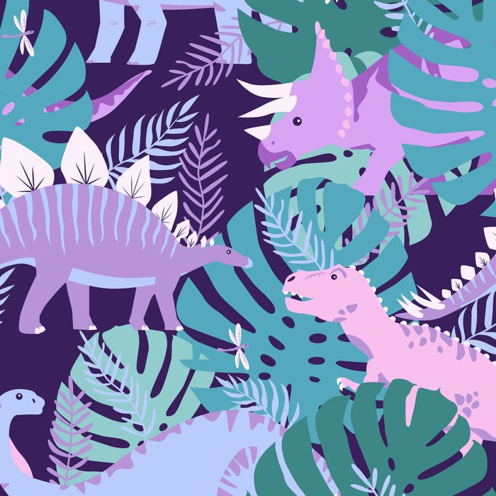 Jungle Dinosaur - Purple Coffee Mug Gallery Image 2