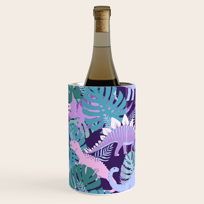 Jungle Dinosaur - Purple Wine Chiller Gallery Image 3