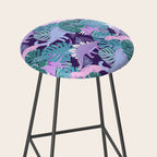 Jungle Dinosaur - Purple Stool Gallery Image 2