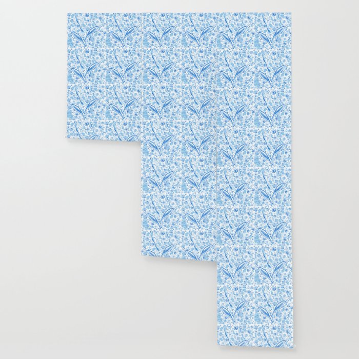 Mermaid Toile - Blue Wallpaper Gallery Image 3