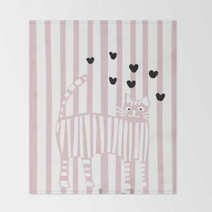 Cool cat Throw Blanket Gallery Image 2