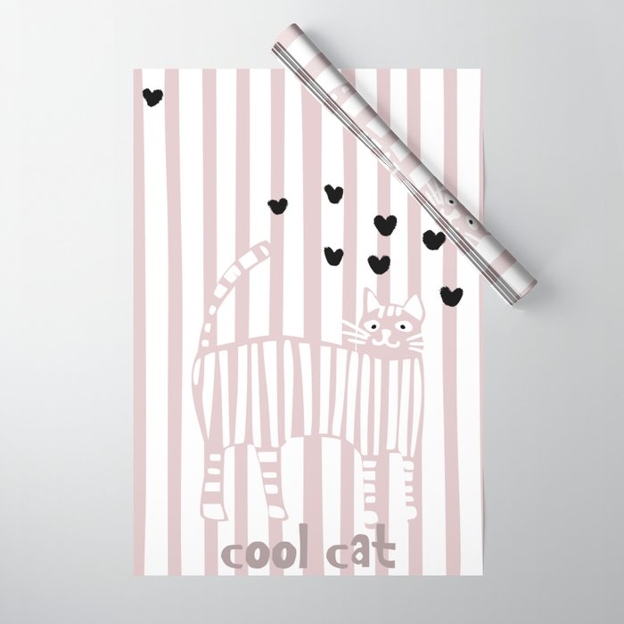 Cool cat Wrapping Paper Gallery Image 1