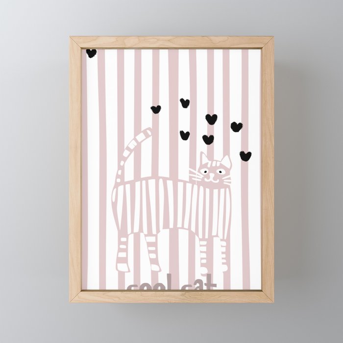 Cool cat Mini Art Print Gallery Image 1