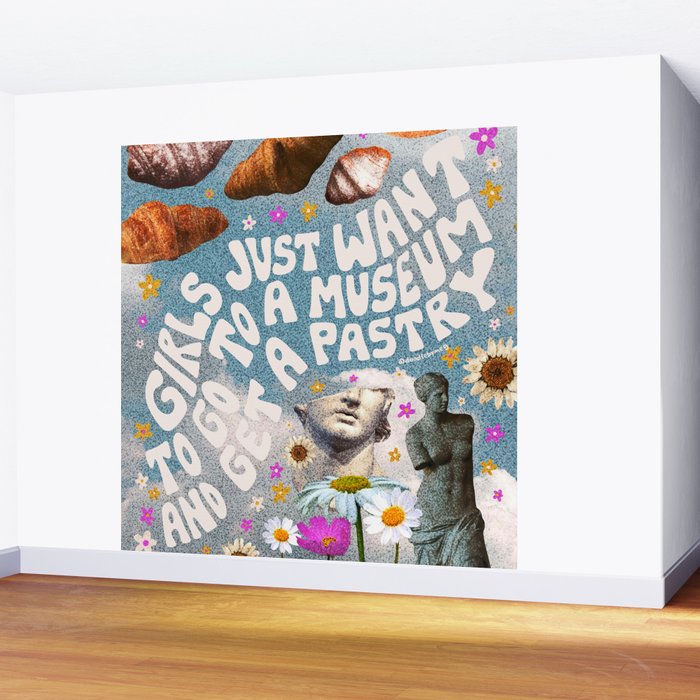 Girls Just Want to go to a Museum and Get a Pastry Wall Mural Gallery Image 2
