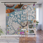 Girls Just Want to go to a Museum and Get a Pastry Wall Mural Gallery Image 1