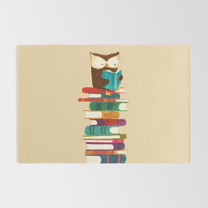 Owl Reading Rainbow Rug Gallery Image 2