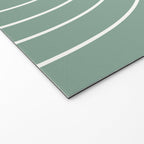 Minimal Arch XXXVII Natural Green Modern Geometric Lines Welcome Mat Gallery Image 2