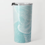 Soft Turquoise Ocean Dream Waves #1 #water #decor #art #society6 Travel Mug Gallery Image 3