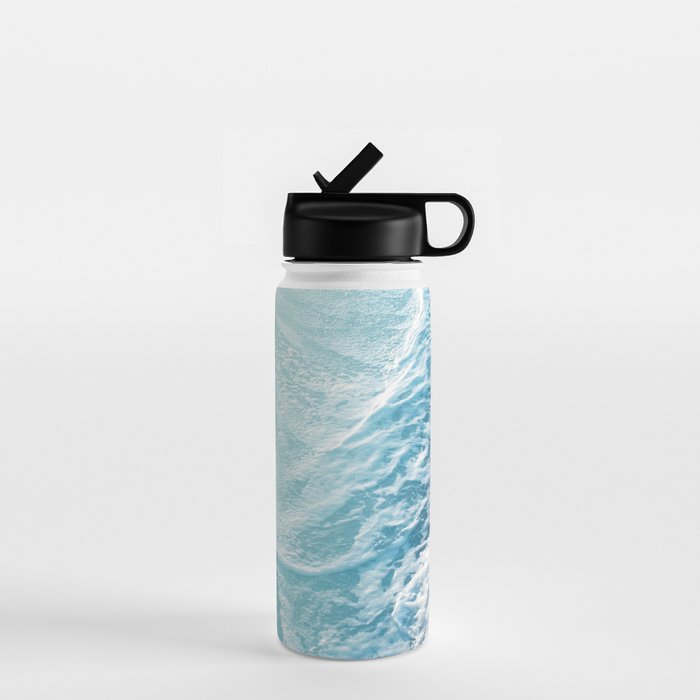 Soft Turquoise Ocean Dream Waves #1 #water #decor #art #society6 Water Bottle Gallery Image 1