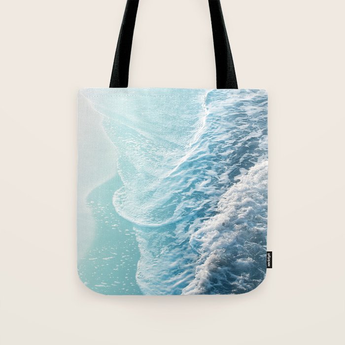Soft Turquoise Ocean Dream Waves #1 #water #decor #art #society6 Tote Bag Gallery Image 1