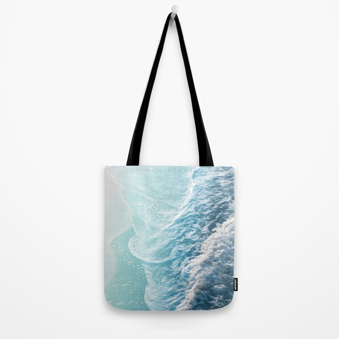 Soft Turquoise Ocean Dream Waves #1 #water #decor #art #society6 Tote Bag Gallery Image 2