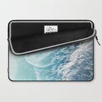 Soft Turquoise Ocean Dream Waves #1 #water #decor #art #society6 Laptop Sleeve Gallery Image 2