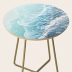 Soft Turquoise Ocean Dream Waves #1 #water #decor #art #society6 Side Table Gallery Image 2