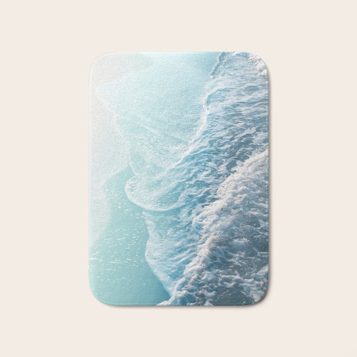 Soft Turquoise Ocean Dream Waves #1 #water #decor #art #society6 Bath Mat Gallery Image 1