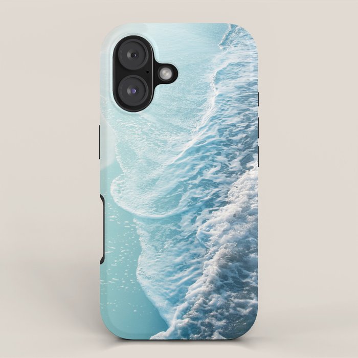 Soft Turquoise Ocean Dream Waves #1 #water #decor #art #society6 iPhone Case Gallery Image 1