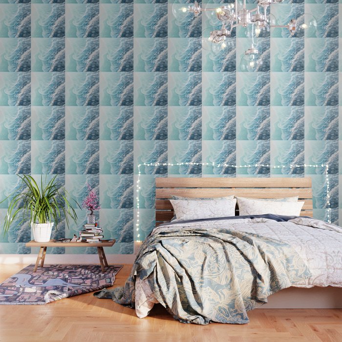 Soft Turquoise Ocean Dream Waves #1 #water #decor #art #society6 Wallpaper Gallery Image 1
