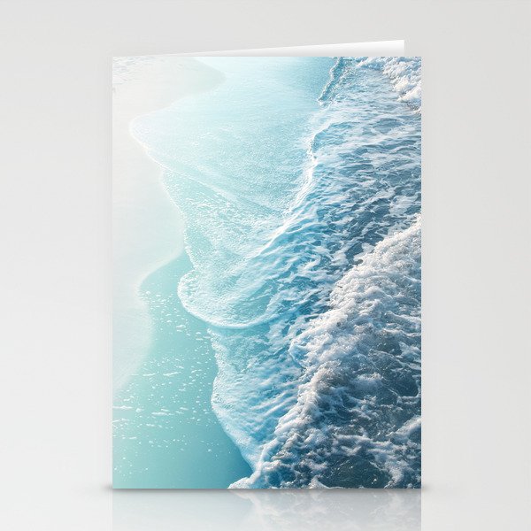 Soft Turquoise Ocean Dream Waves #1 #water #decor #art #society6 Stationery Card Gallery Image 2