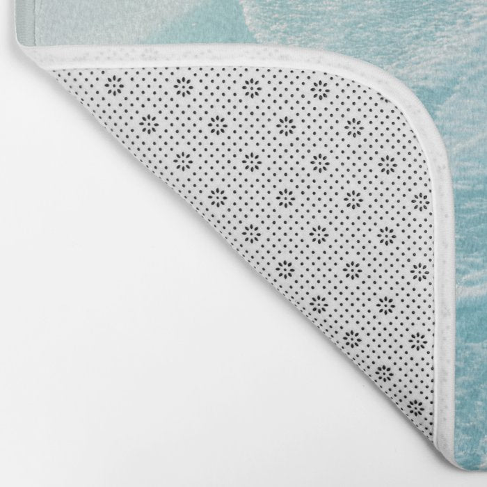 Soft Turquoise Ocean Dream Waves #1 #water #decor #art #society6 Bath Mat Gallery Image 2