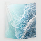 Soft Turquoise Ocean Dream Waves #1 #water #decor #art #society6 Wall Tapestry Gallery Image 4