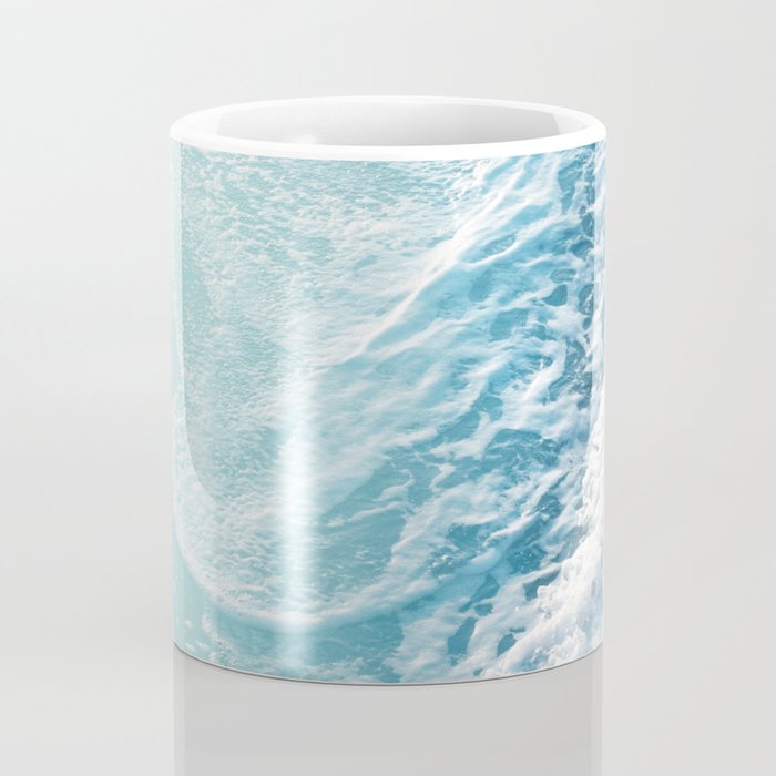 Soft Turquoise Ocean Dream Waves #1 #water #decor #art #society6 Coffee Mug Gallery Image 4
