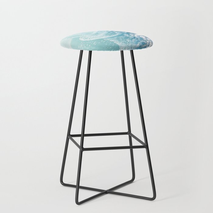 Soft Turquoise Ocean Dream Waves #1 #water #decor #art #society6 Stool Gallery Image 1