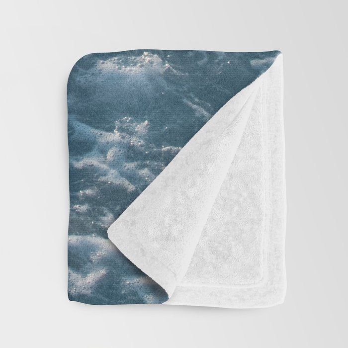 Soft Turquoise Ocean Dream Waves #1 #water #decor #art #society6 Throw Blanket Gallery Image 3