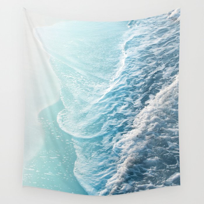 Soft Turquoise Ocean Dream Waves #1 #water #decor #art #society6 Wall Tapestry