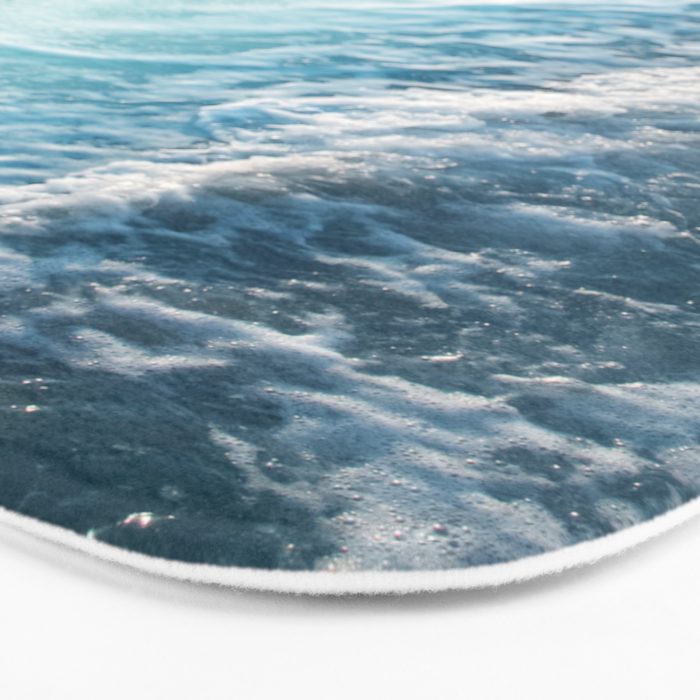 Soft Turquoise Ocean Dream Waves #1 #water #decor #art #society6 Bath Mat Gallery Image 3
