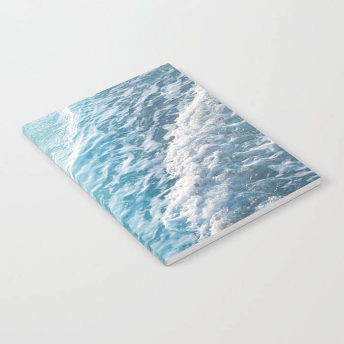Soft Turquoise Ocean Dream Waves #1 #water #decor #art #society6 Notebook Gallery Image 2