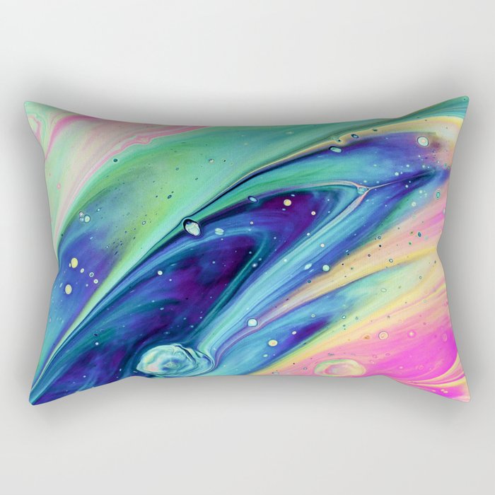 Space #abstract #digitalart Rectangular Pillow Gallery Image 1